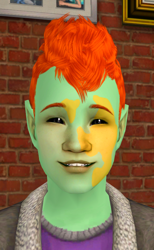 Yellow Vitiligo Alien